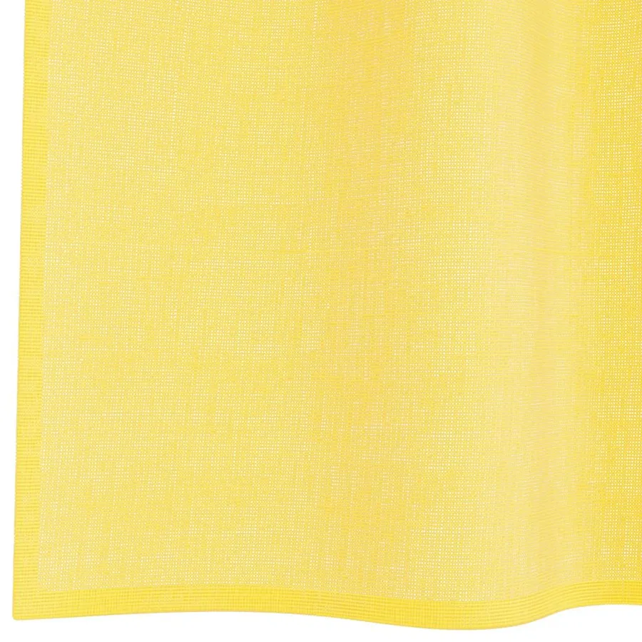 Voilages à œillets 2 pcs jaunes 140 x 225 cm - 6