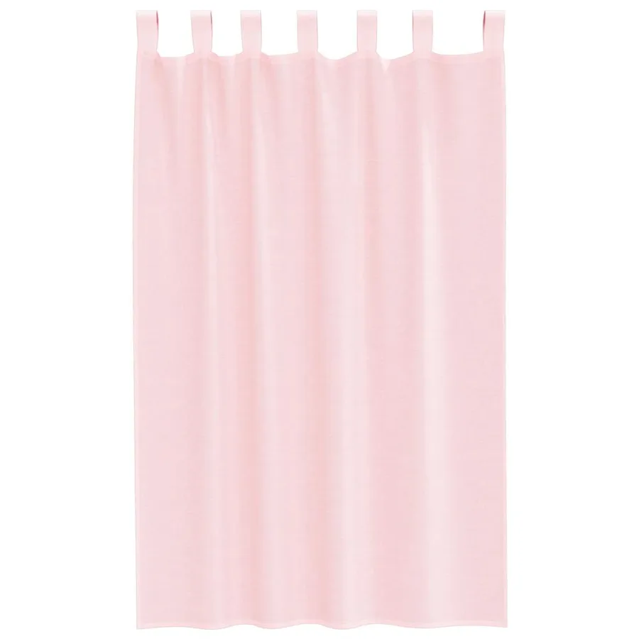 Voilages à œillets 2 pcs rose clair 140 x 175 cm - 4