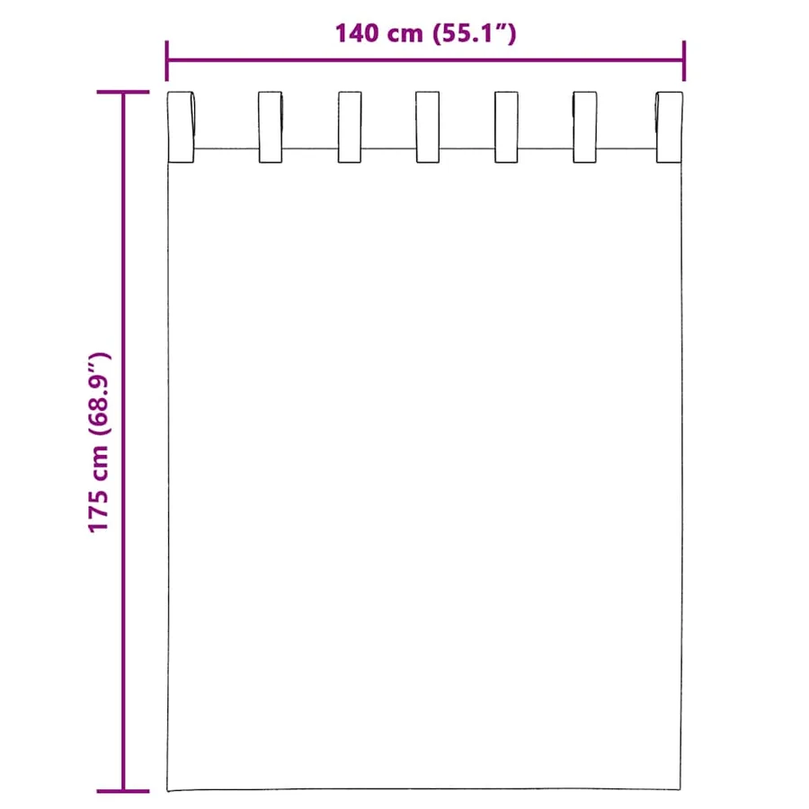 Voilages à œillets 2 pcs rose clair 140 x 175 cm - 8