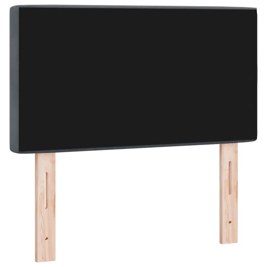 Tête de lit Gris foncé 80 cm Velours - 6