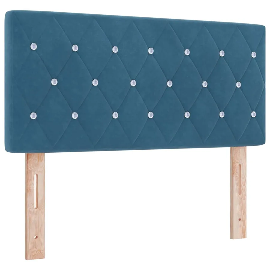 Tête de lit Bleu foncé 90 cm Velours - 2