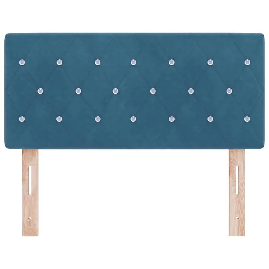 Tête de lit Bleu foncé 90 cm Velours - 4