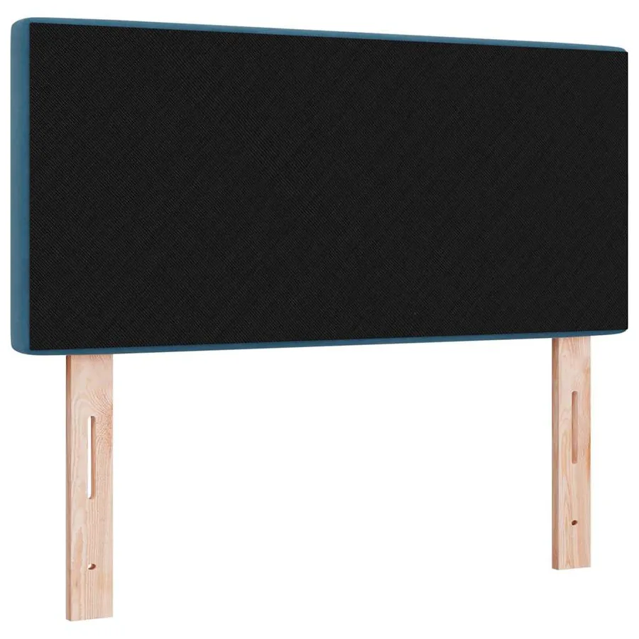 Tête de lit LED avec bandes LED Bleu foncé 90 cm Velours - 7