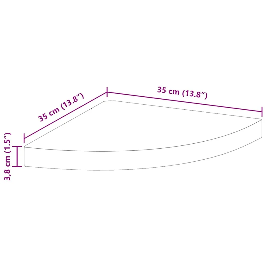 Étagères d'angle flottantes 2 pcs gris 35x35x3,8 cm MDF - 10