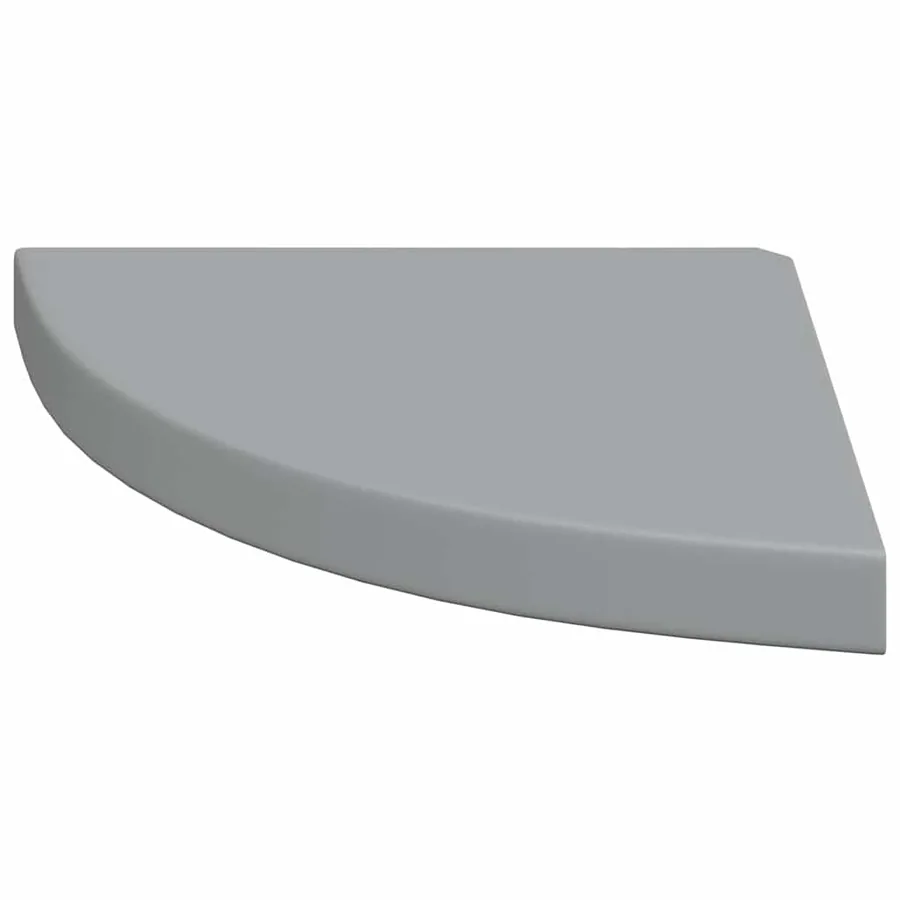 Étagères d'angle flottantes 2 pcs gris 35x35x3,8 cm MDF - 6