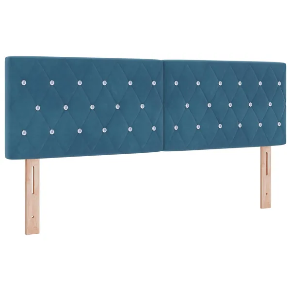 Tête de lit Bleu foncé 144 cm Velours