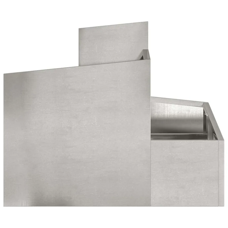 Cache-pot de jardin Argent 60 x 60 x 50 cm Acier inoxydable - 6