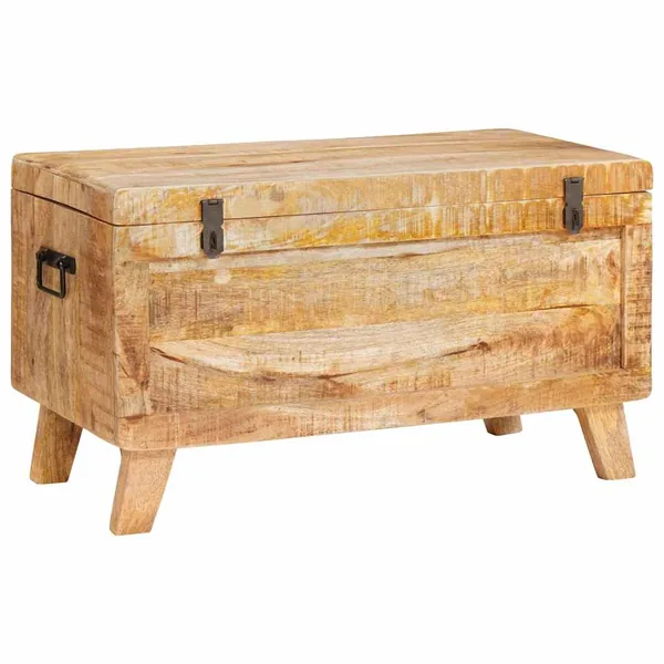 Boîte de rangement 70 x 35 x 40 cm bois de manguier massif
