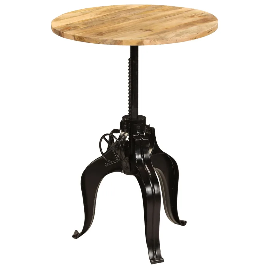 Table de bar Bois de manguier massif 75x(76-110) cm - 10