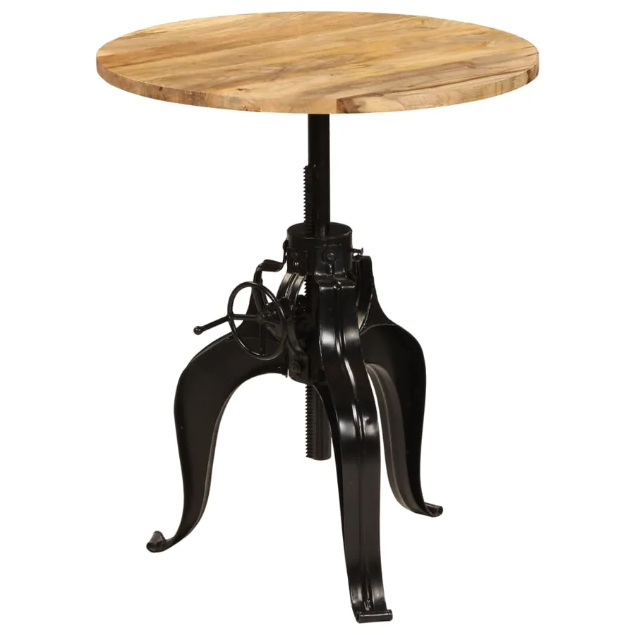 Table de bar Bois de manguier massif 75x(76-110) cm - 5