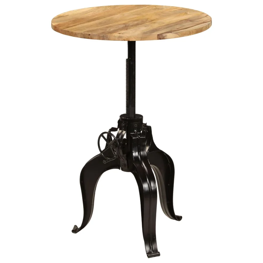 Table de bar Bois de manguier massif 75x(76-110) cm - 8