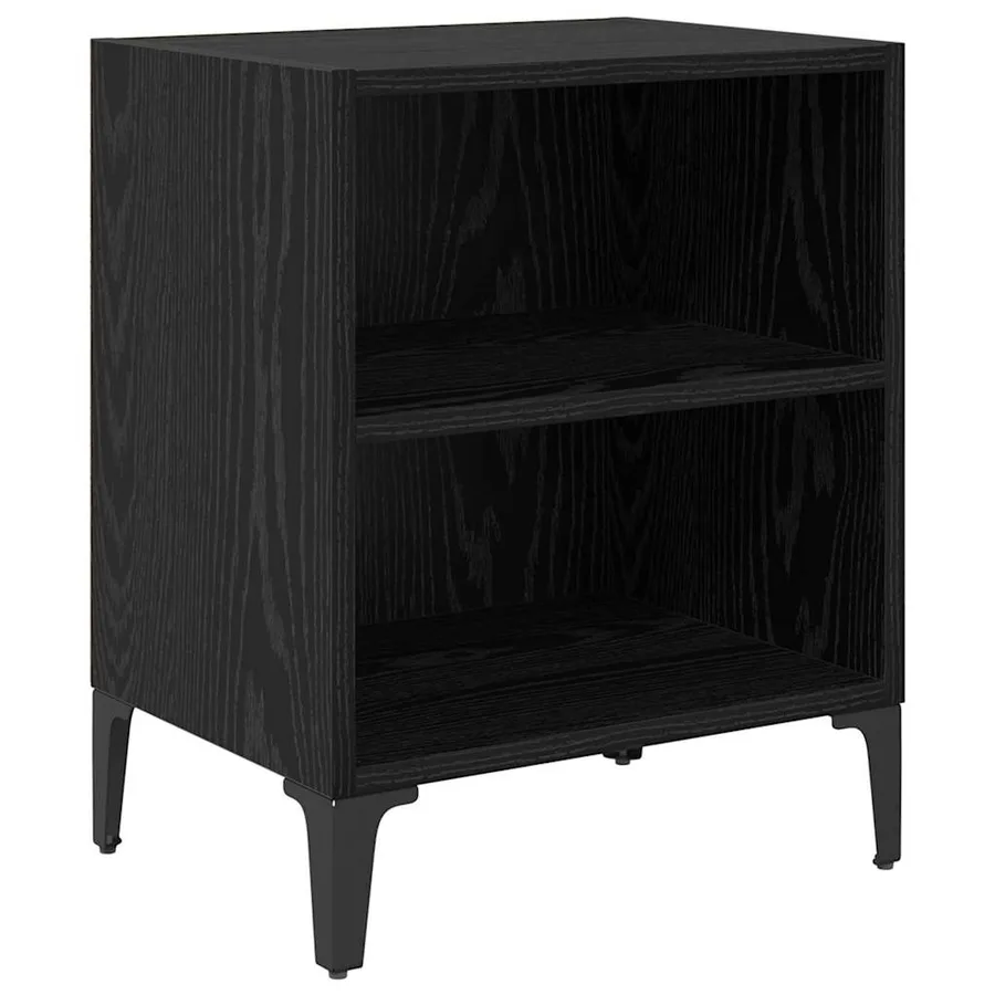 Cabinet de chevet Chêne noir 40 x 30 x 50 cm Bois d'ingénierie - 2