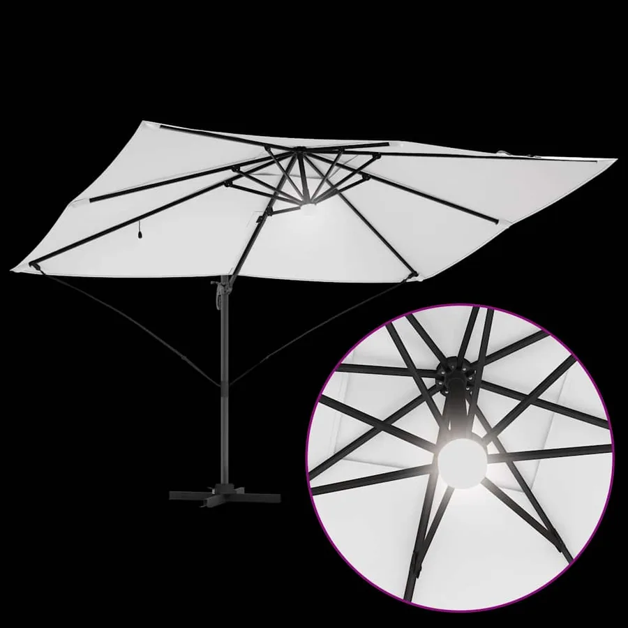 Parasol Sable 351 x 250 x 253 cm Polyester et Aluminium - 11