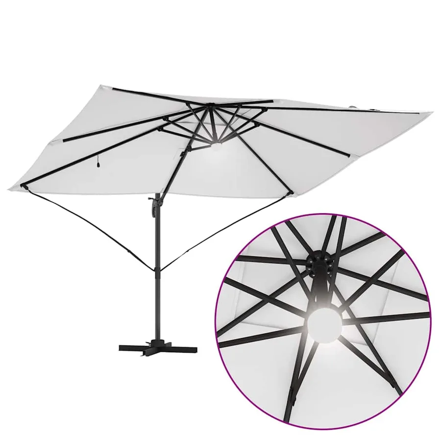 Parasol Sable 351 x 250 x 253 cm Polyester et Aluminium - 12