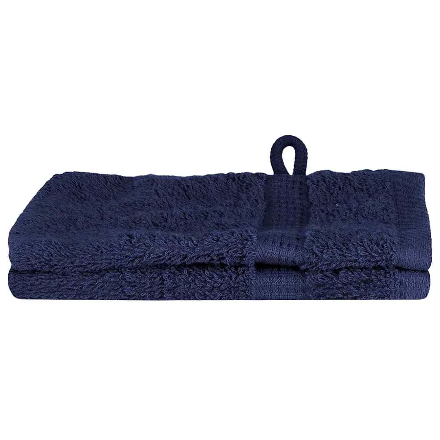 Serviette Invité SOLUND 2 pc Bleu marine 15 x 21 cm 550 gsm - 2