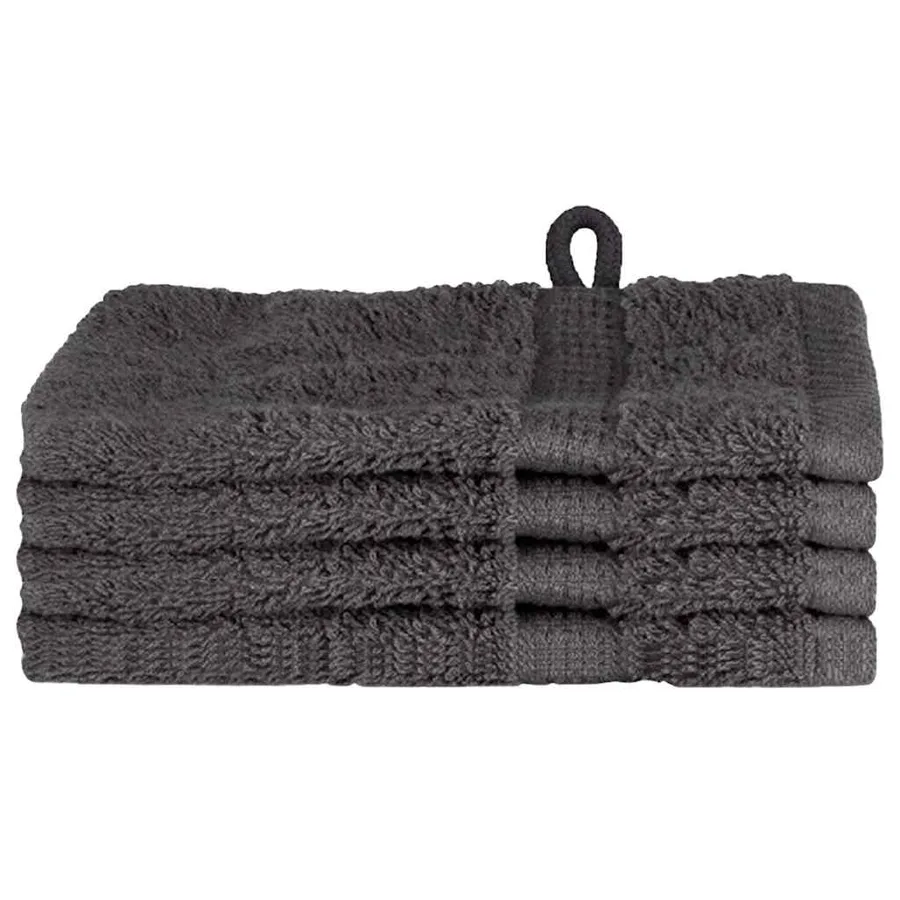 Serviette Invité SOLUND 4 pc Anthracite 15 x 21 cm 550 gsm - 2