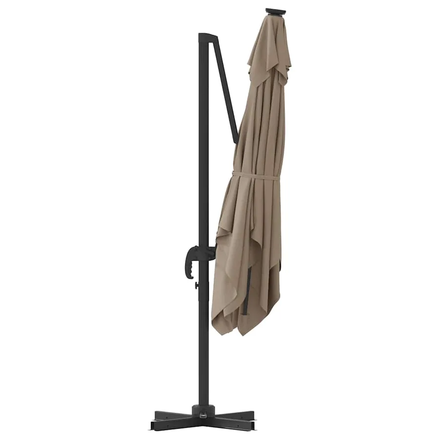 Parasol Roma Taupe 286 x 284 x 265 cm Aluminium et polyester - 7