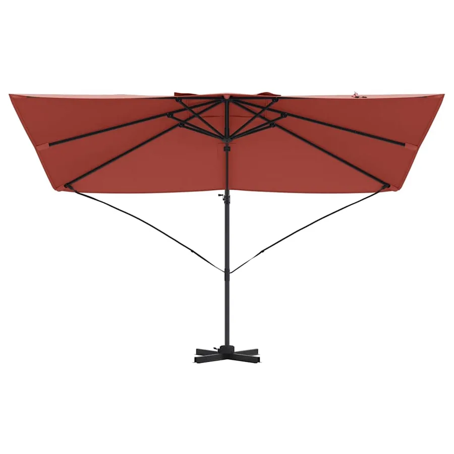 Parasol Terre cuite 351 x 250 x 260 cm Polyester et Aluminium - 5