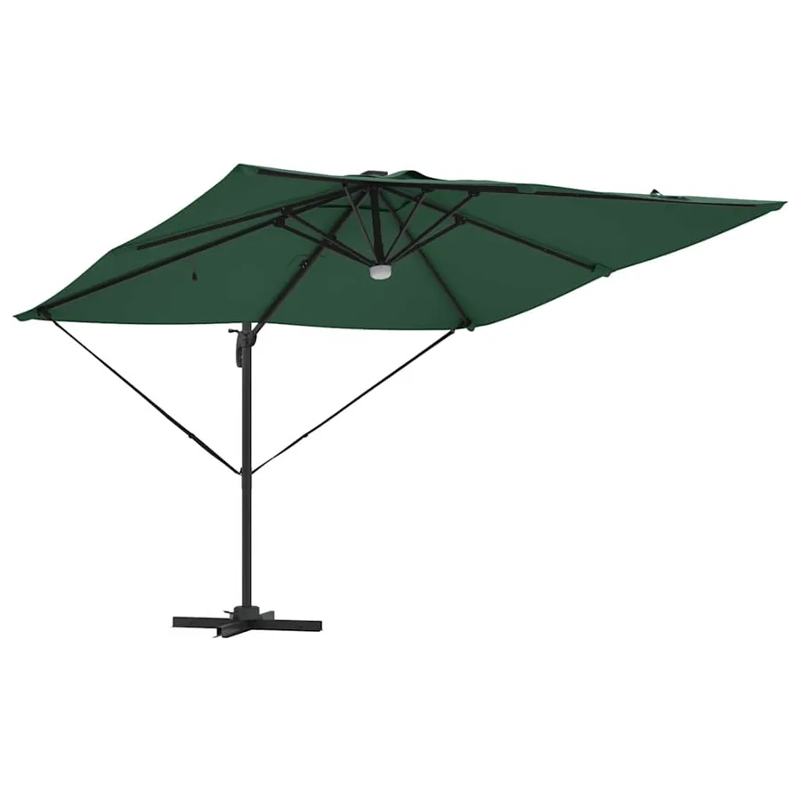 Parasol Roma Vert 286 x 284 x 270 cm Aluminium et polyester - 5