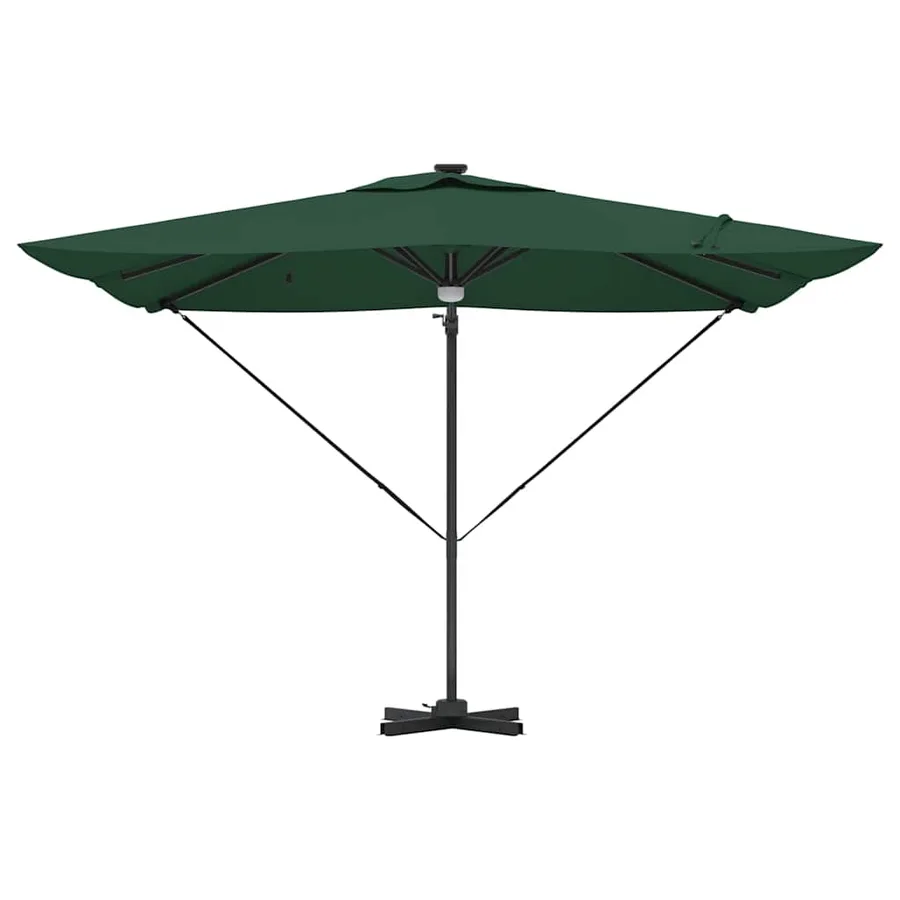 Parasol Roma Vert 286 x 284 x 270 cm Aluminium et polyester - 6