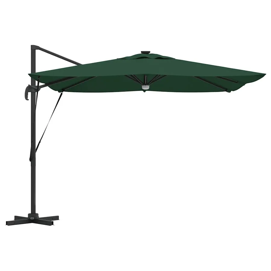 Parasol Roma Vert 286 x 284 x 270 cm Aluminium et polyester - 7