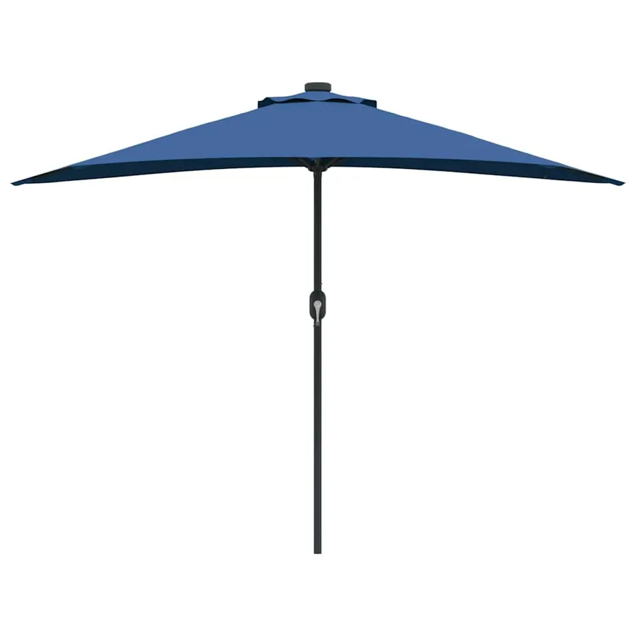 Parasol de jardin 294 x 150 x 224 cm Polyester et Acier Azur - 5