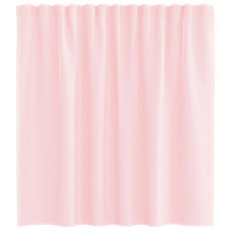 Rideaux en voile avec passe-tringles 2 pcs rose clair - 4