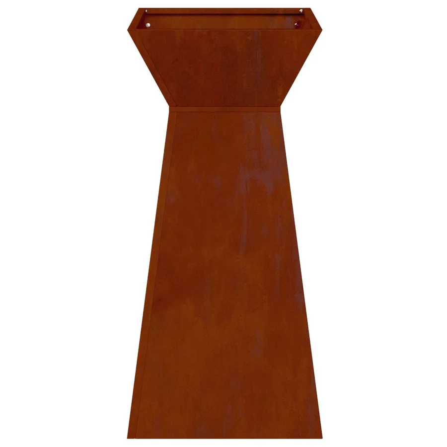 Jardinière à pilier 2 pc Rouillé 35 x 35 x 73 cm - 7