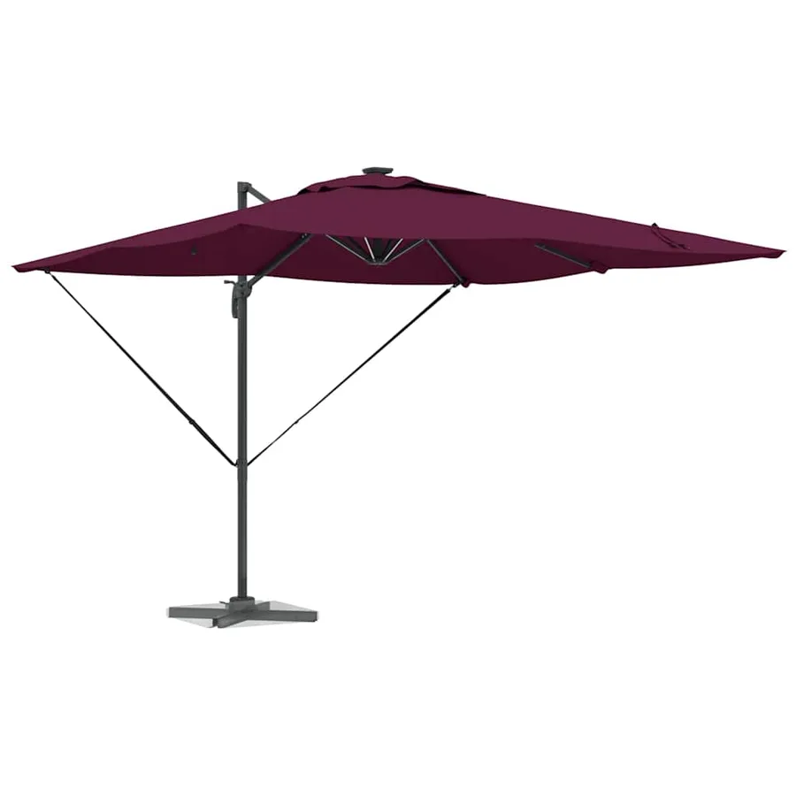 Parasol Bordeaux 286 x 284 x 270 cm Aluminium et polyester - 3