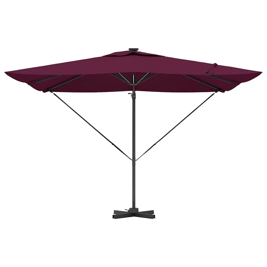 Parasol Bordeaux 286 x 284 x 270 cm Aluminium et polyester - 6