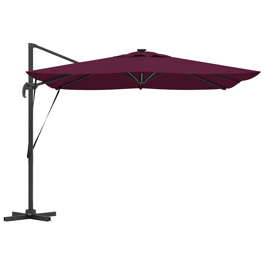 Parasol Bordeaux 286 x 284 x 270 cm Aluminium et polyester - 7