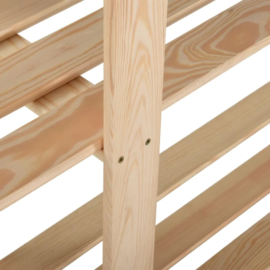 Étagère de stockage 5 niveaux 170x28,5x170cm Bois de pin massif - 4