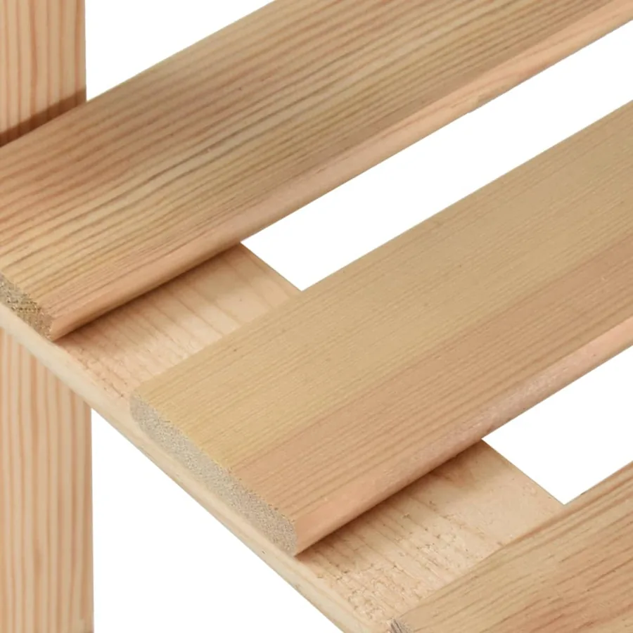 Étagère de stockage 5 niveaux 170x28,5x170cm Bois de pin massif - 5