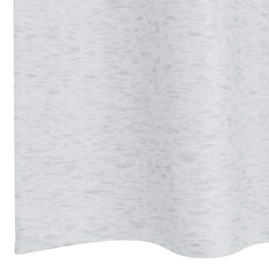 Rideau en Voile 2 pcs Gris clair 175 x 140 cm Polyester - 6
