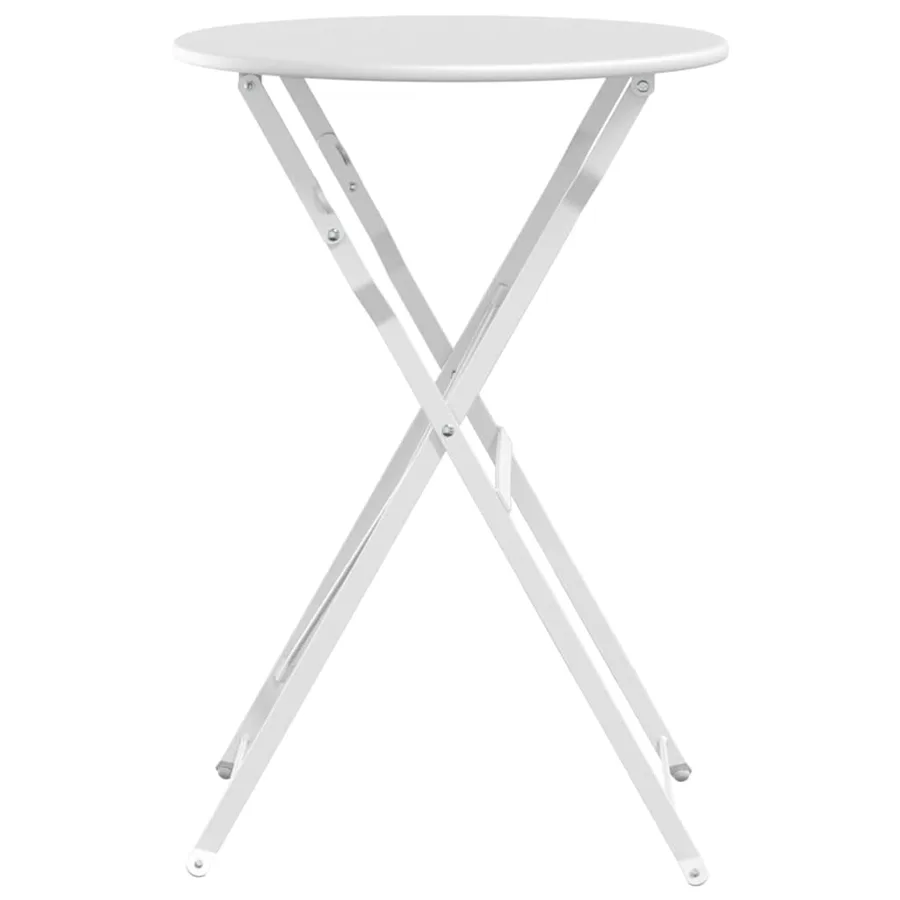 Table bistrot Blanc Ø 50 x 71 cm Acier revêtu de poudre - 5