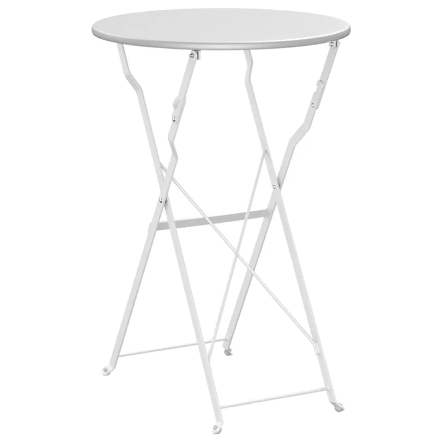 Table bistrot Blanc Ø 50 x 71 cm Acier revêtu de poudre - 6