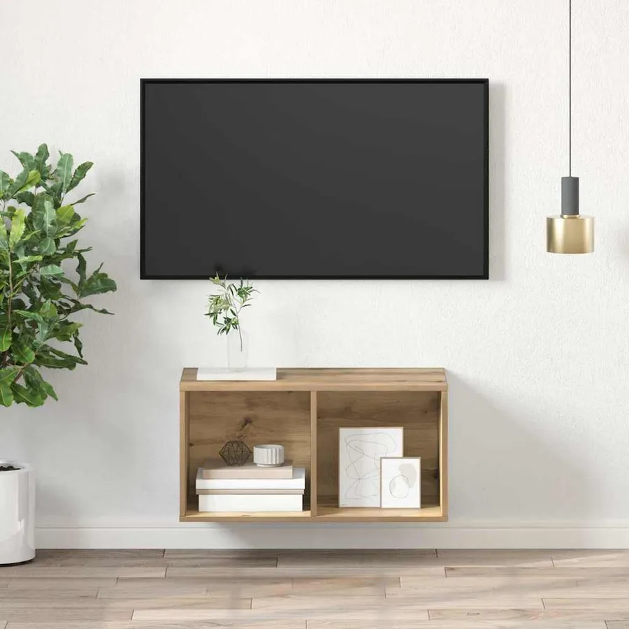Ensemble meuble TV 37 x 37 x 72 cm Chêne artisanal - 4