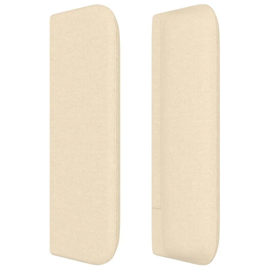 Tête de lit avec oreilles Crème 103x16x78/88 cm Tissu - 4
