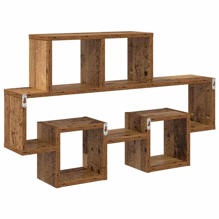 Étagère Murale Bois ancien 82 x 15 x 51 cm Bois d'ingénierie - 7