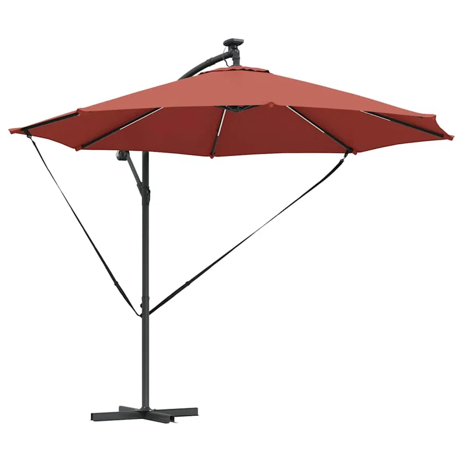 Parasol Terre cuite 294 x 294 x 248 cm Polyester et Aluminium - 2