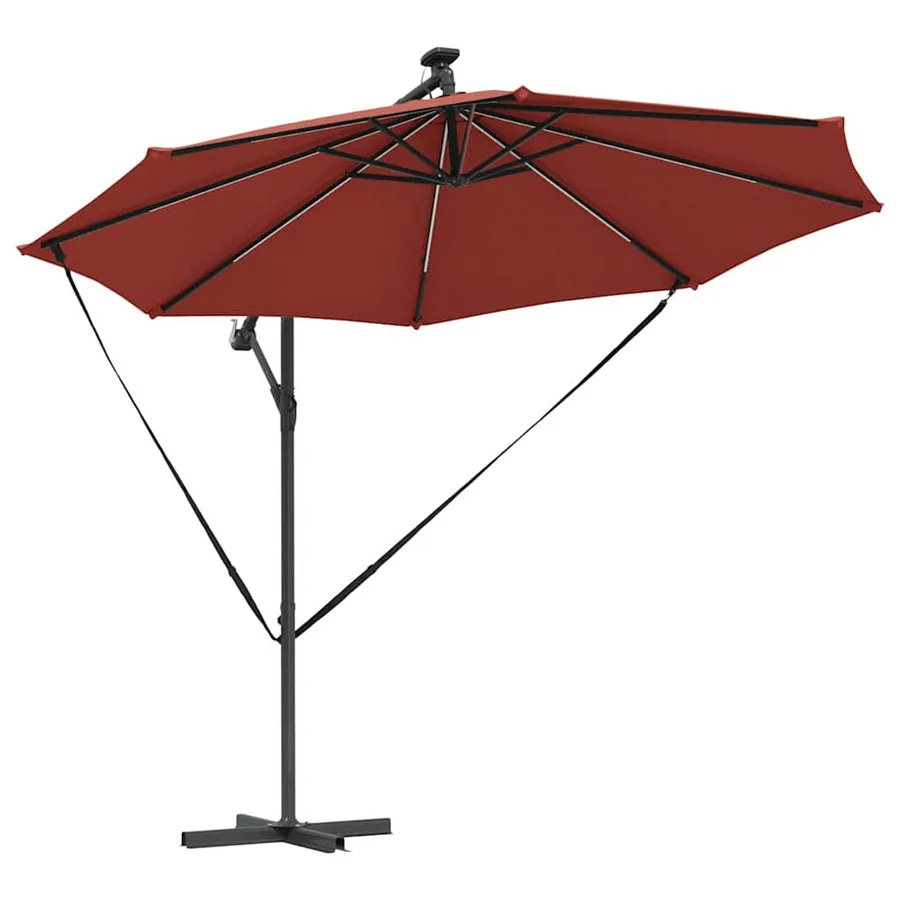 Parasol Terre cuite 294 x 294 x 248 cm Polyester et Aluminium - 5