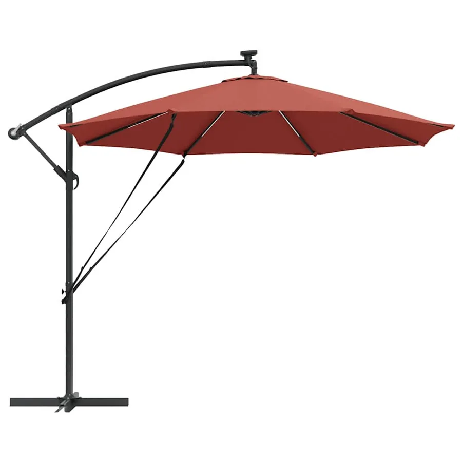 Parasol Terre cuite 294 x 294 x 248 cm Polyester et Aluminium - 7