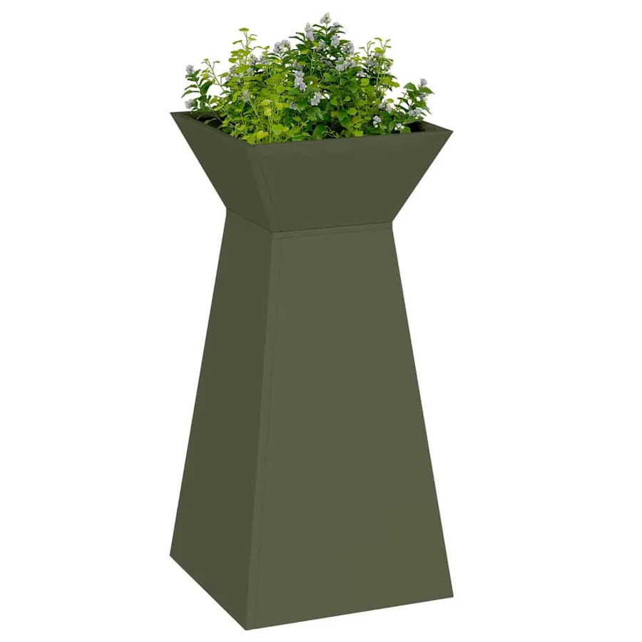 Jardinière à pilier 2 pc Olive 35 x 35 x 73 cm - 3