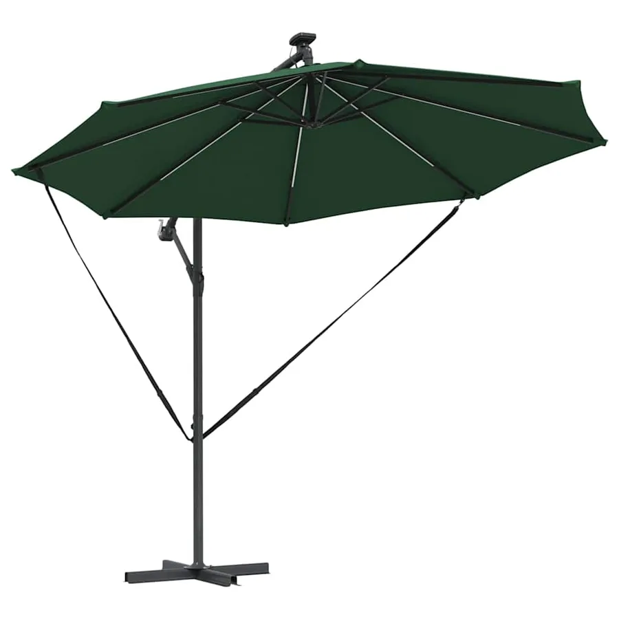 Parasol Vert 294 x 294 x 248 cm Polyester et Aluminium - 5