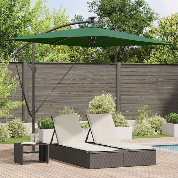Parasol Vert 294 x 200 x 270 cm Polyester et Aluminium