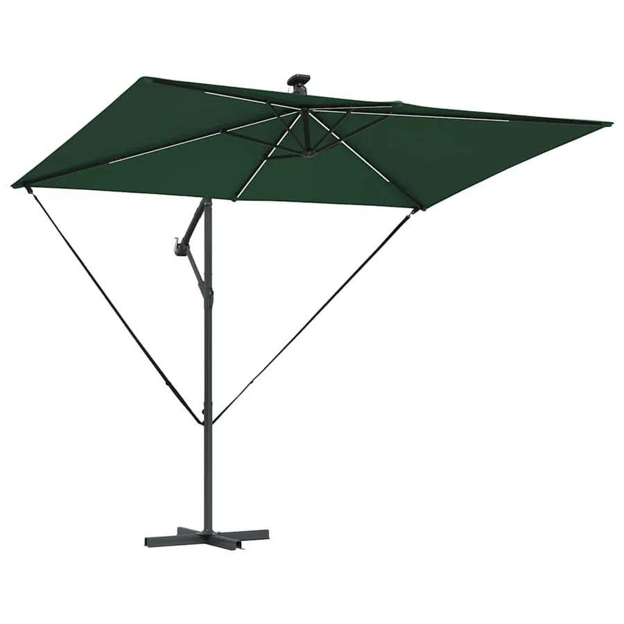 Parasol Vert 294 x 200 x 270 cm Polyester et Aluminium - 5