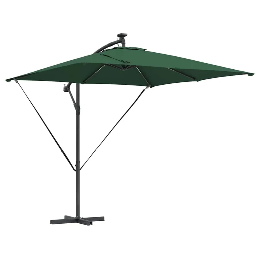 Parasol Vert 249 x 249 x 250 cm Polyester et Aluminium - 2