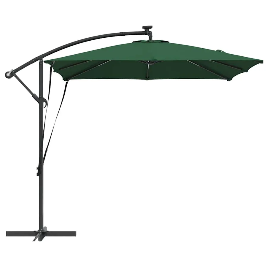 Parasol Vert 249 x 249 x 250 cm Polyester et Aluminium - 7