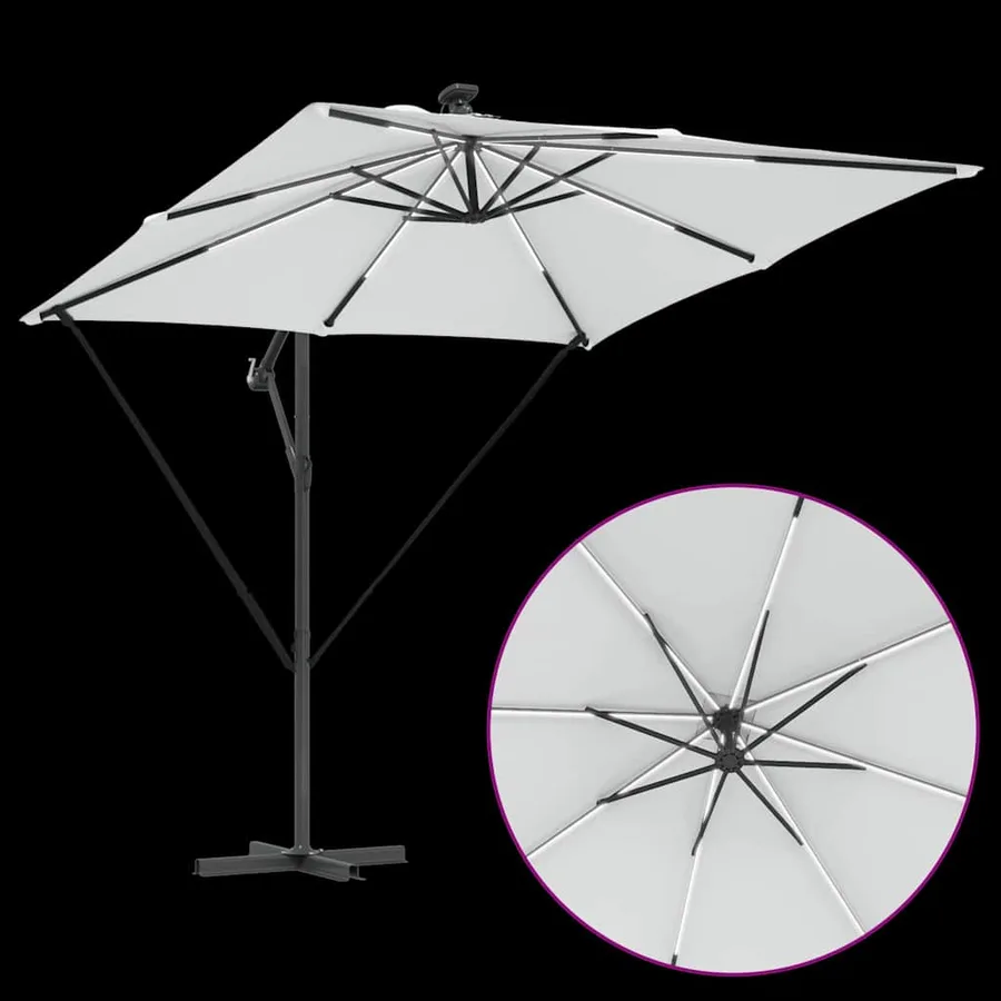 Parasol Sable 249 x 249 x 250 cm Polyester et Aluminium - 11
