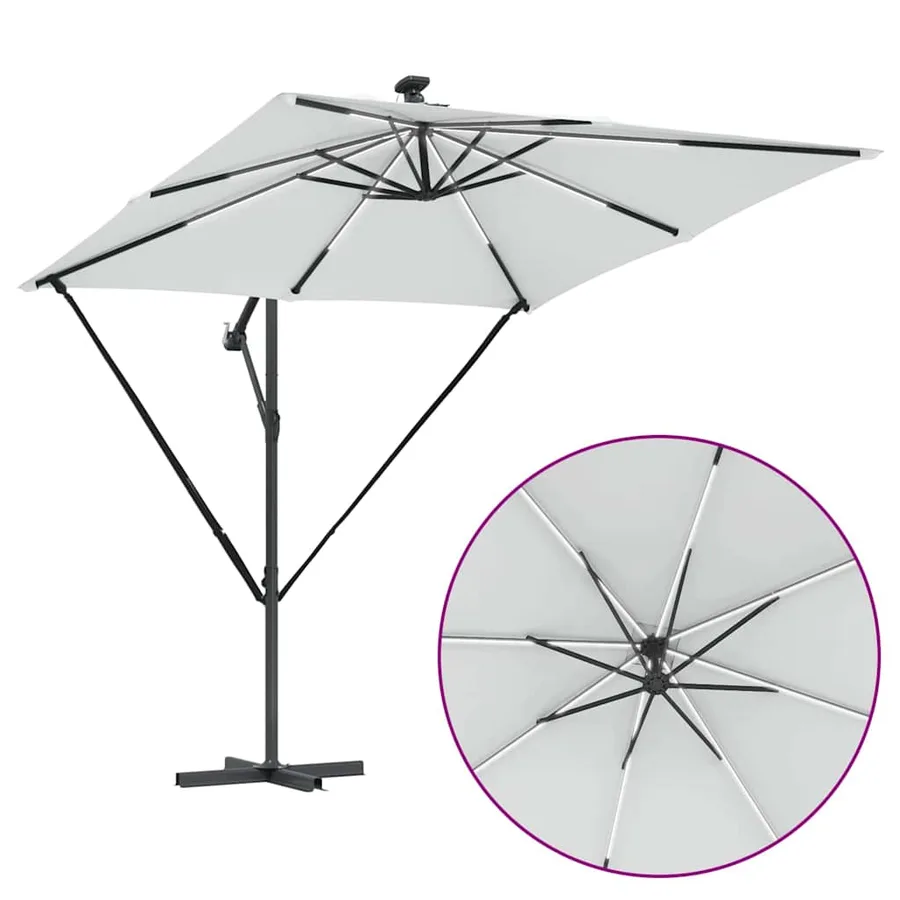 Parasol Sable 249 x 249 x 250 cm Polyester et Aluminium - 12